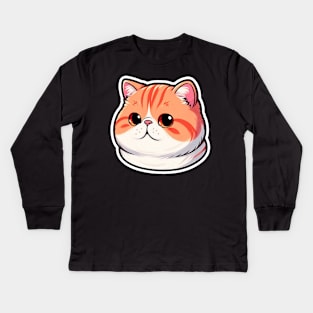 Exotic Shorthair Cat Kids Long Sleeve T-Shirt